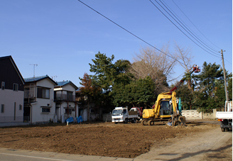 千葉県松戸市森林伐採及び建物解体工事